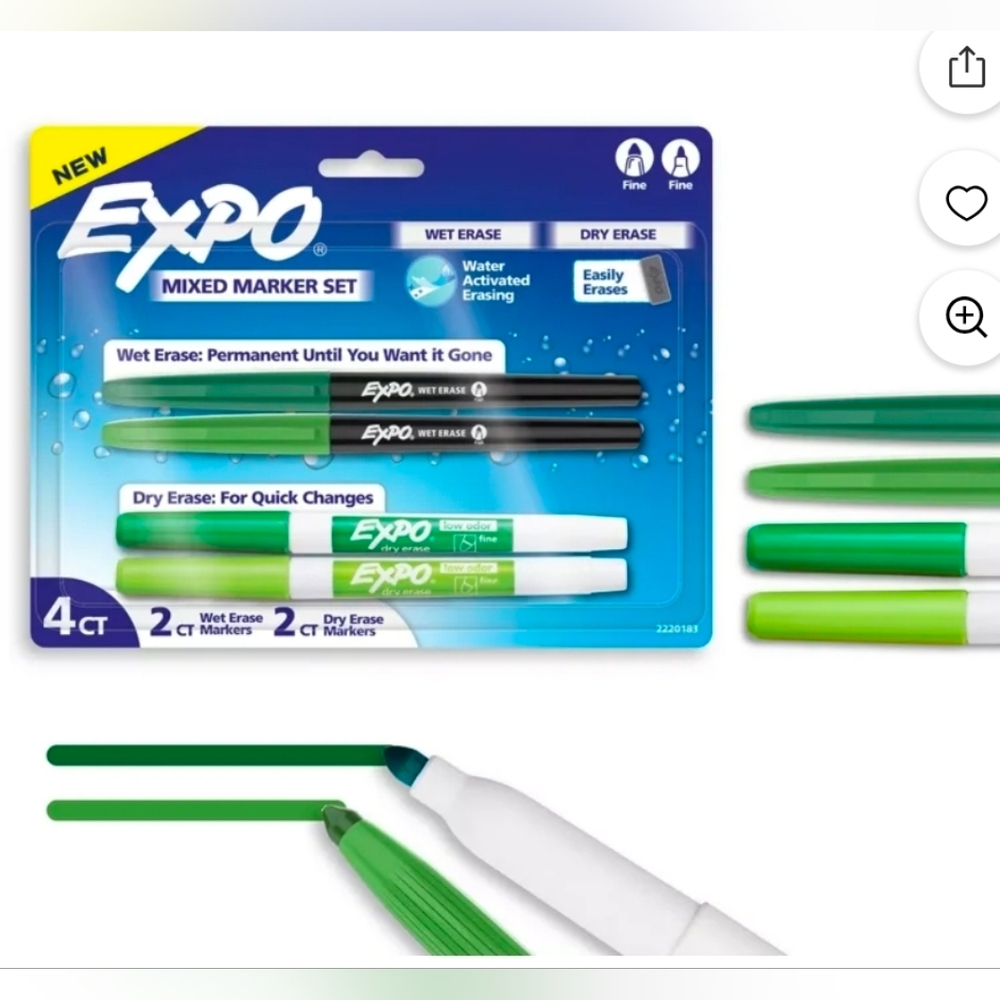 Expo Mixed Marker Set - Green